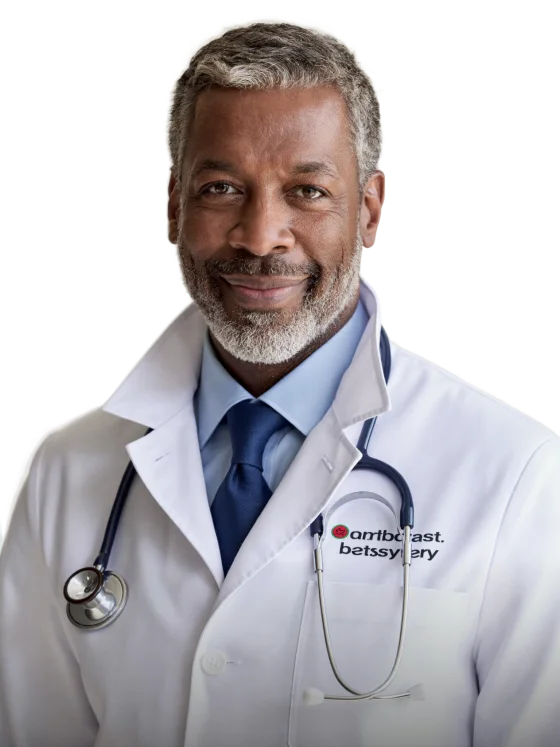 A physician on the care team